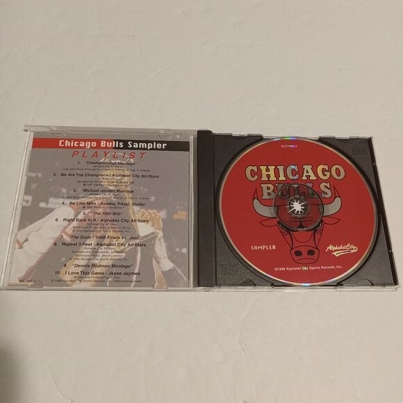 Chicago Bulls VTG 90's Greatest Hits Sampler CD 1998 NBA Champions - Picture 3 of 6